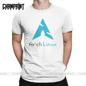 Arch Ultimate Arch Linux t-shirty dla mężczyzn rocznika bawełniane koszulki O neck z długim rękawem t-shirt 4XL 5XL 6XL topy
