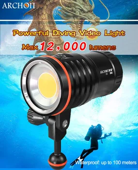 ARCHON DM60 WM66 COB nurkowanie wideo światło max 12 000 lumenów Podwodna fotografia plama światła nurkowanie światła 100 metrów wodoodporny