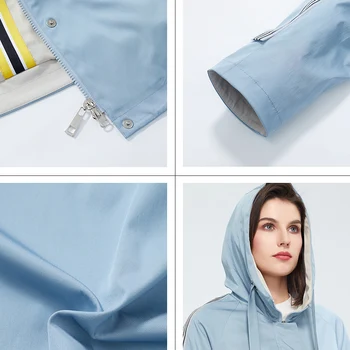 Astrid 2020 nowa wiosenna moda krótki płaszcz z kapturem wysokiej jakości Damska odzież wierzchnia tendencja temat miejskie cienki płaszcz ZS-3081
