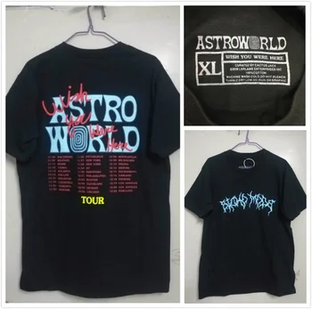 Astroworld T Shirt Women Men Travis Scott Astroworld Tshirt Aliens Screamer Hip Hop Casual ASTROWORLD T-shirt