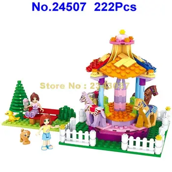 Ausini e 222pcs princess merry-go-round fashion girl building block 2 Toy
