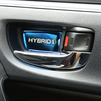 Auto drzwi wewnętrzne miski naklejka wnętrze casting do toyota Corolla auris-2018 ,4 szt./lot, akcesoria samochodowe
