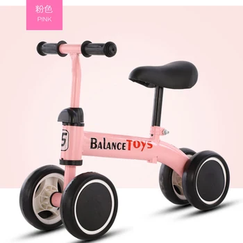 Baby Balance Bike No Pedals Tricycle Riding Toys Baby Learning Walker Kids Bicycle Balance Scooter No Handbrake