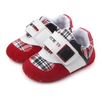 Baby boy sneakers dziecięca obuwie na miękkiej podeszwie nowonarodzony first prewalker shoes with hook&loop band