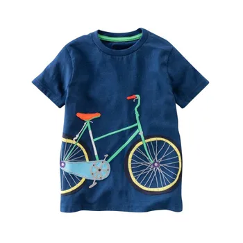 Bawełniana koszulka dla chłopców dla Dzieci koszulki Baby Boys casual t-shirt z krótkim rękawem Car Print T-shirt For Boy Summer Children Toddlder Tee Shirts Tops