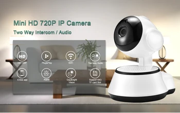 BESDER Home Security IP Camera Wireless Smart WiFi Camera WI-FI Audio Record Surveillance Baby Monitor HD Mini CCTV Camera iCSee