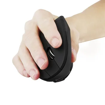 Bezprzewodowa Pionowa mysz CHUYI akumulator 2.4 G USB ergonomiczna mysz optyczna z regulowanym 1600DPI 6D Mause do notebooków dla graczy PC