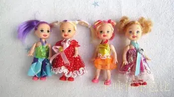 Bezpłatna wysyłka 10 szt. gorąco sprzedaży play house dziewczyny prezent na Urodziny Caual akcesoria (lalka+ubrania) Do 11 cm 29cme zabawka lalka Kelly