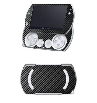 Black Carbon Fiber Vinyl Skin Sticker Protector for Sony PSP GO skins Stickers for PSP GO