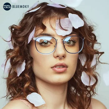 BLUEMOKY Eye Glasses Frames For Women Anti Blue Light Okulary komputerowe okulary Moda optyczna krótkowzroczność dalekowzroczność damskie okulary