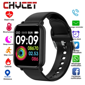 Bluetooth 4.0 Smart Watch mężczyźni wodoodporny IP68 Smartwatch kobiety ciśnienie krwi tracker aktywności godziny Smart Sport dla Androida i Ios
