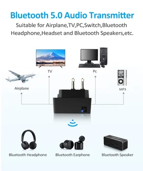 Bluetooth 5.0 Samolot Airline Flight Adapter Bezprzewodowy nadajnik do słuchawek Bose 700 QC30 QC35 SoundSport Wireless Earbuds