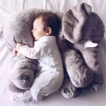 Boże narodzenie 40/60 cm słoń pluszowe poduszki dla dzieci miękkie spanie wypchane zwierzęta pluszowe zabawki dla Dzieci Playmate prezenty dla dzieci