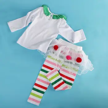 Boże narodzenie dziecko Baby Girl Kid Clothing Set-Children Xmas set jelenie topy paczka spódnice sukienki stroje Kid Costuems