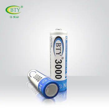 BTY Battery AA 3000 4 X BTY NI-MH 1.2 V 850mAh bateria aa akumulatory AA3000