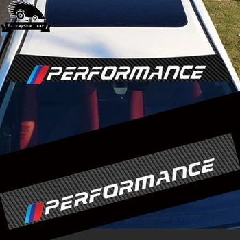 Carbon Fiber Car sunshade car sticker windscreen szyba przednia naklejki dla BMW M E46 E39 E60 E70 E83 E85 E90 F10 F20 F30 1 2 3 5 7