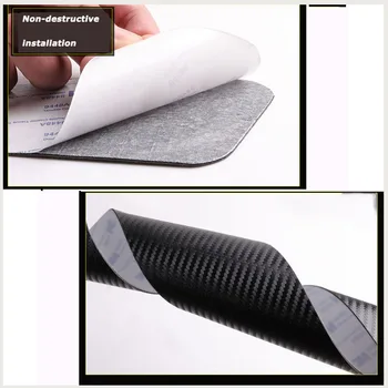 Carbon Fiber Pu leather Car-Styling For Suzuki Baleno Door Threshold Plate Car Door Sill Step Plate