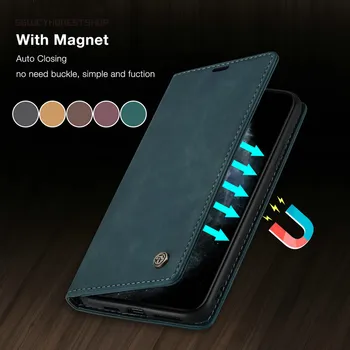 CaseMe oryginalny flip etui dla iPhone 11 Pro retro magnetyczna podstawka na karty kredytowe portfel dla iPhone 11 Pro Max 6 7 8 Plus SE2020 etui
