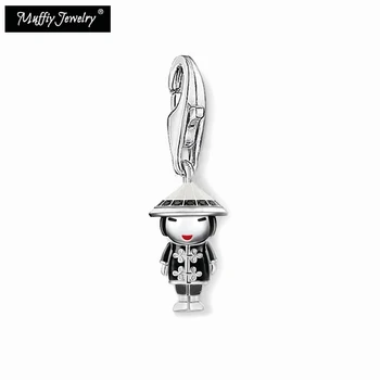Chinese Doll Trendy Charm,Europe Style Muffiy Club Good Jewelry For Women,2018 Character Gift In 925 Sterling Silver