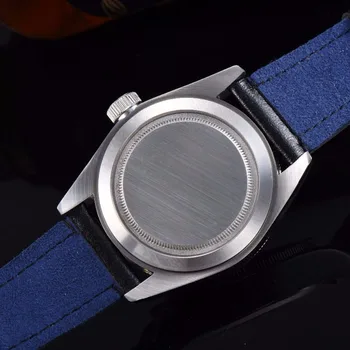 Corgeut 41 mm mechaniczne zegarki męskie luksusowe GMT automatyczne wojskowy kalendarz Świecące zegarki nurek Skórzany pasek zegarki męskie