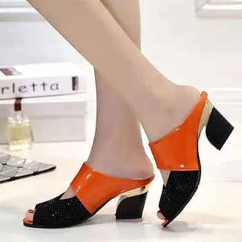 Cresfimix damska moda słodki czarny i czerwony wielokolorowy peep toe szpilki sandały lady classic sztuczna skóra letnie sandały h6127