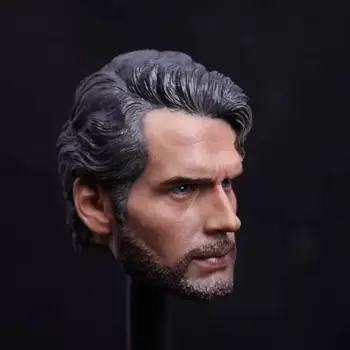Custom 1:6 Man Male Head Carving Superman Henry Carville 12