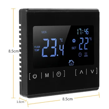 Cyfrowy termostat regulator temperatury regulator ogrzewania chłodzenie urządzenia sterujące wyświetlacz led AC 85V-240V 16A