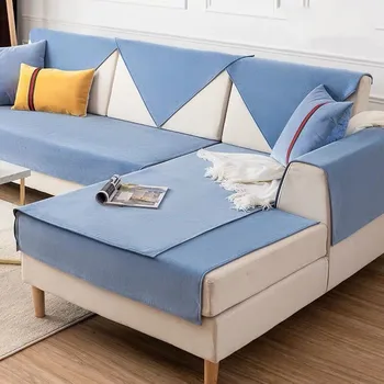 Cztery pory roku uniwersalny wodoodporny i olejoodporny tkaniny диванной poduszki proste i świeże antypoślizgowy czysty kolor etui na kanapie