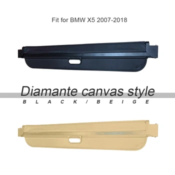 Części samochodowe samochód bagażnik cargo etui do BMW X5 E70 F15 2007-2018 samochód-stylizacja czarny tarcza bezpieczeństwa cień akcesoria samochodowe