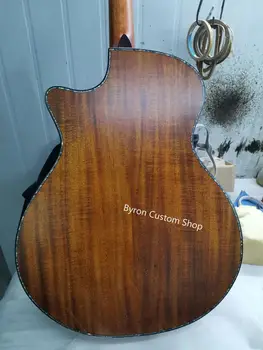 Darmowa wysyłka AAA all solid koa wood customized acoustic guitar Guitarra handmade customize PS14 body guitar