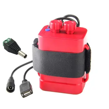 DIY 6x 18650 bateria walizka do przechowywania skrzynia USB, 12V zasilacz do telefonu led router 270B