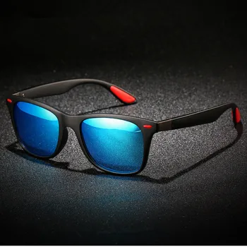 DJXFZLO Brand Design okulary polaryzacyjne Mężczyźni Kobiety prawo jazdy odcienie męskie klasyczne okulary mężczyźni Spuare Mirror Summer UV400OculoS