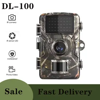 DL-100 Trail Camera Forest 12MP Camera 1080P Wildcamera Tracing Game IP66 Night Vision Hunting Camera Photo-Trap kamera termowizyjna