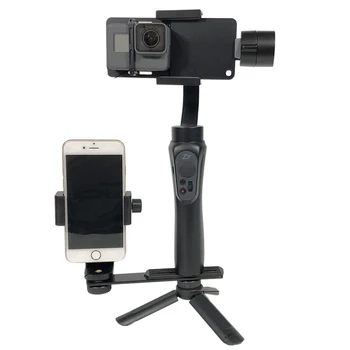 Dla GoPro 7 6 5 4 3+ adapter SJCAM/uchwyt do telefonu/mini-statyw/uchwyt do Zhiyun Smooth Q 3 DJI Osmo Mobile 2 Feiyu G5 Gimbal Mount