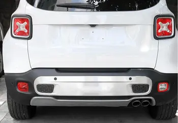 Dla Jeep Renegade 2016 1.4 T stal nierdzewna 1szt bagażnika samochodu zewnętrzna tylna tylna skrzynia zderzak pedał płyta panel pokrywa wykończenie listwy