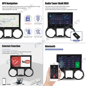 Dla Jeep wrangler JK Android Radio 2011 - 2016 samochodowy odtwarzacz multimedialny stereo PX6 nawigacja GPS głowicy 360 kamera Radio