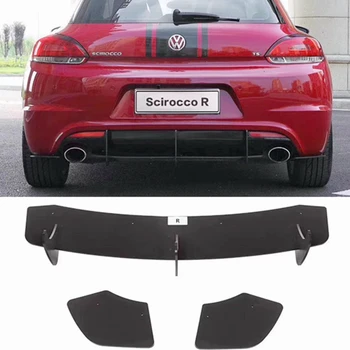 Do Volkswagen Scirocco ABS tylny dyfuzor zderzaka zderzak 2009--2017 underweight tylna warga tylny spojler (tylko R)