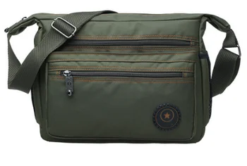 Dorywczo męska Wodoodporna tkanina teczki męskie wielowarstwowa army Zielony robocza torba wychodzące podróży służbowych torby Bolso Hombre DF335