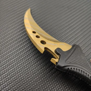 Dropship grubość 4,5 mm CS GO Karambit knife Camping Counter Strike Claw Tactical Knife Real game Knife szyjny nóż do pochwy