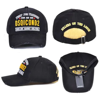 DSQICOND2 czapki z daszkiem bawełna ikona litery wysokiej jakości Cap Mężczyźni Kobiety projekt haftu czapka trucker czapka Snapback Cap tata kapelusze