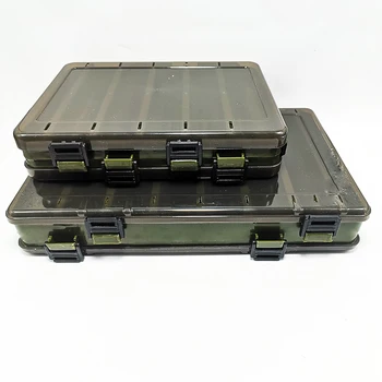Duża pojemność sprzęt wędkarski skrzynia podwójna warstwa Sub Bait Box przenośny przynęty, sprzęt wędkarski pudełko do przechowywania