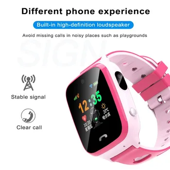Dzieci inteligentne zegarki LBS WIFI Phone Watch Smartwatch dla dzieci z 2G kartą Sim zdjęcia wodoodporny IP67 dla dzieci prezent dla IOS Android
