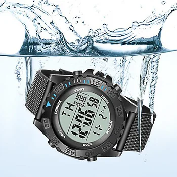 Elektroniczne zegarki sportowe męskie gumowe zegarki, Modne zegarki męskie unikalne led cyfrowy zegarek męski zegarek Relogio Masculino Reloj Hombre