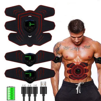 EMS bezprzewodowy inteligentny fitness brzucha symulator stymulator mięśni trener elektryczny utrata masy ciała naklejki odchudzanie ciała masażer