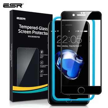ESR hartowanego szkła dla iPhone 8 7 Privacy Screen Protector Full Cover HD Anti Blue Light Anti Spy Glass Film dla iPhone 8 7 New
