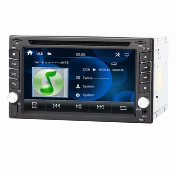 Eunavi Uniwersalny radioodtwarzacz samochodowy podwójny 2 din samochodowy odtwarzacz DVD nawigacja GPS w desce rozdzielczej 2din KOMPUTER samochodowy stereo odtwarzacz wideo darmowa mapa kamera
