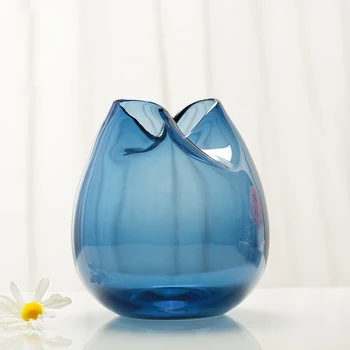 Europa wazon szklany Hydroponika terrarium szklane pojemniki blat fabryka doniczka okrągła szkło domowe ślubna ozdoba wazony