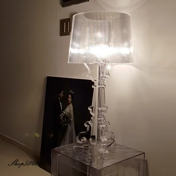 Europa Буржи duch lampa akrylowe lampy biurko Home deco sypialnia lampa twórczy obok lampy lampa do salonu E27