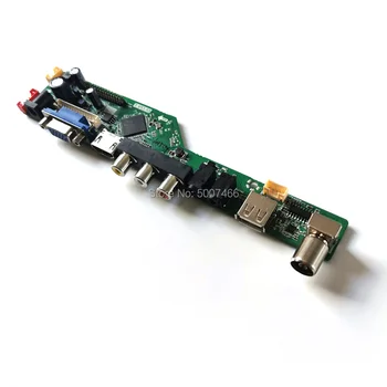 Fit B154EW04/B154EW06/B154EW08 LVDS 30-pin DIY kit VGA+AV+USB wyświetlacz lcd uniwersalny sterownik karty ekran 1280*800 1CCFL