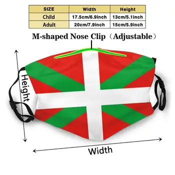 Flaga Kraju Basków Modne, Ochronne, Maski Flaga Kraju Basków Kraj Basków Płaci Баскам Баскам